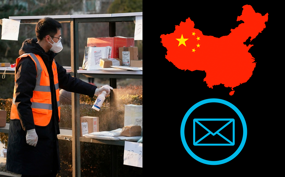 China ordena desinfectar correo internacional por riesgo de covid