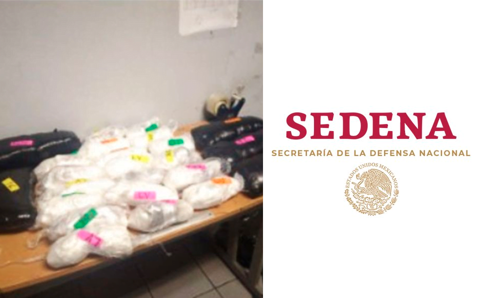 Sedena decomisa 19 kilos de metanfetaminas y 7 de fentanilo en Tijuana