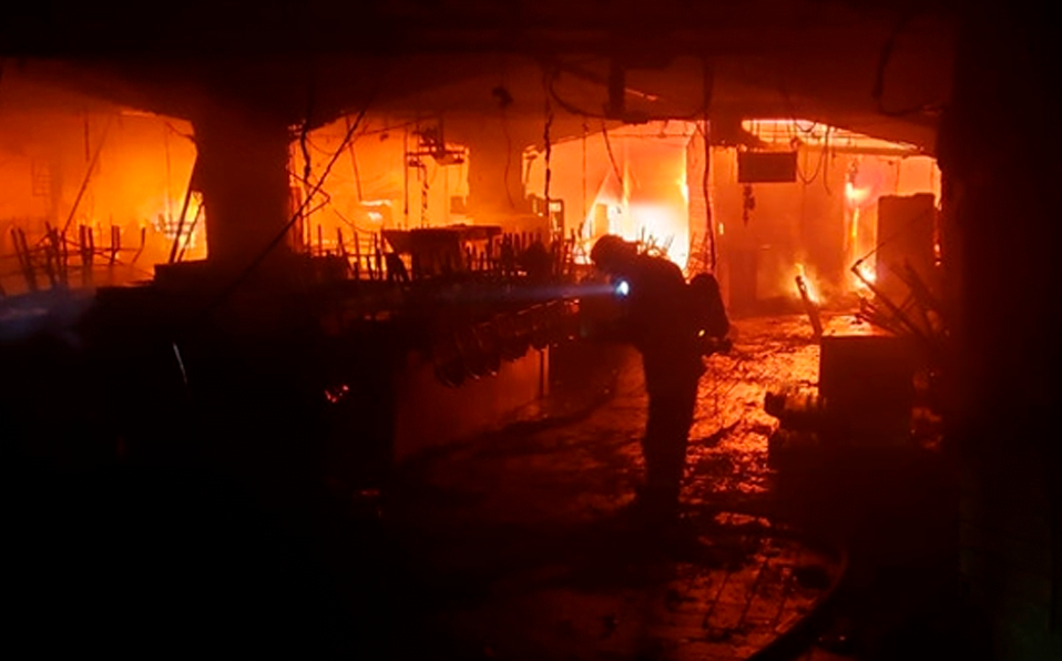 Se incendia el mercado San Juan de Dios en Jalisco