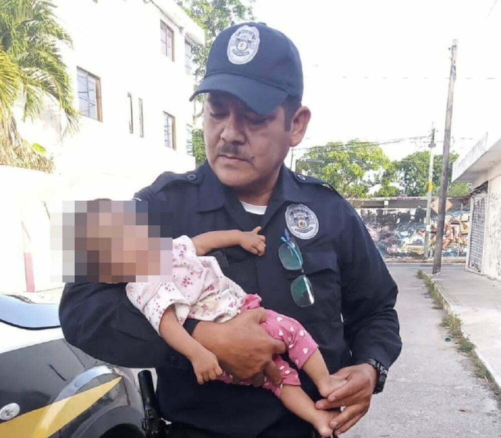 Abandonan a bebé en la vía pública en Cancún