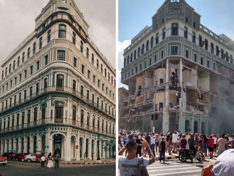 Suman 25 muertos por explosión en Hotel Saratoga en La Habana