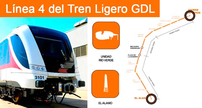 Linea 4 del tren ligero de GDL contará con 9 estaciones