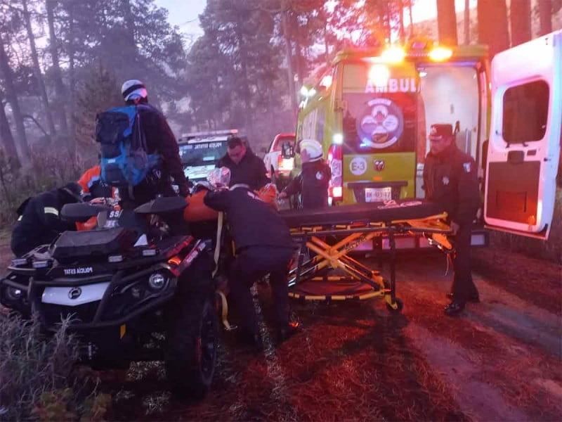 Accidente en el Popocatépetl: deja una persona sin vida y dos lesionados