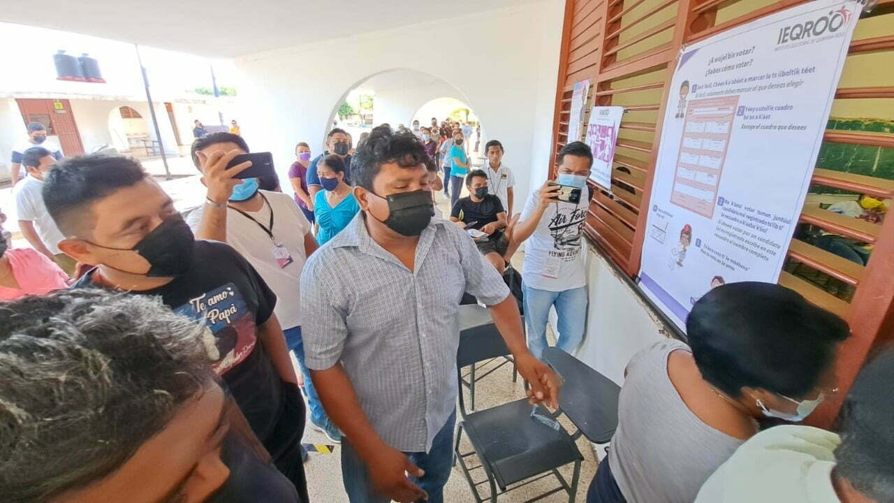 Registra Felipe Carrillo Puerto copiosa afluencia de votantes