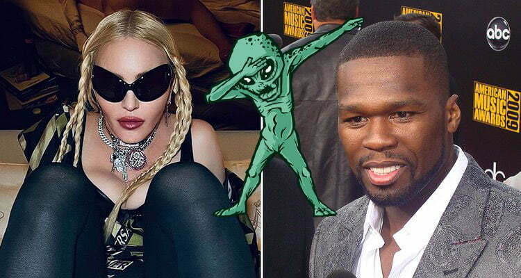 ¡Se están peleando! 50 Cent compara a Madonna con Alien