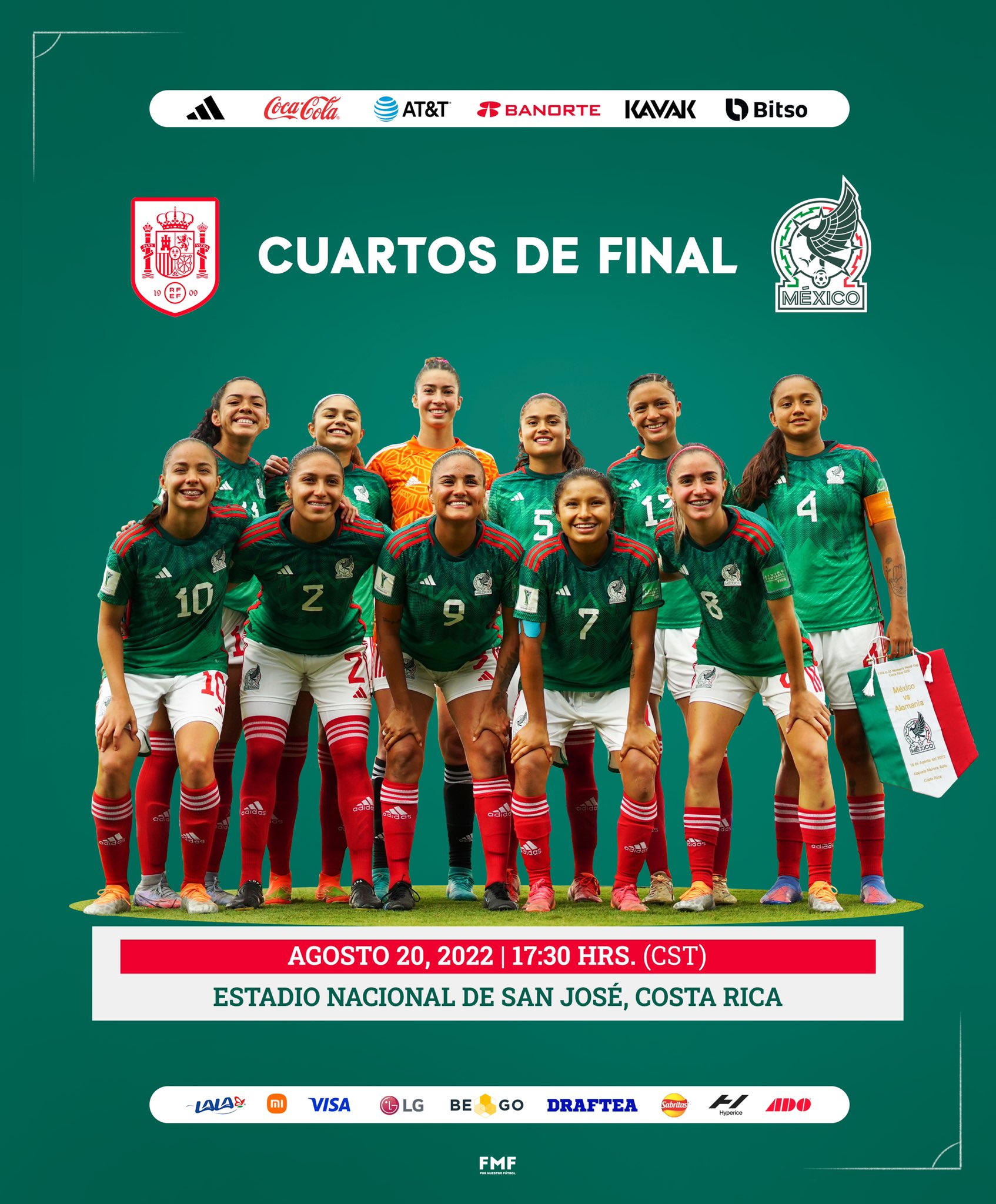 México vs España Femenil: Canales y horarios para ver los Cuartos de Final Mundial Sub-20