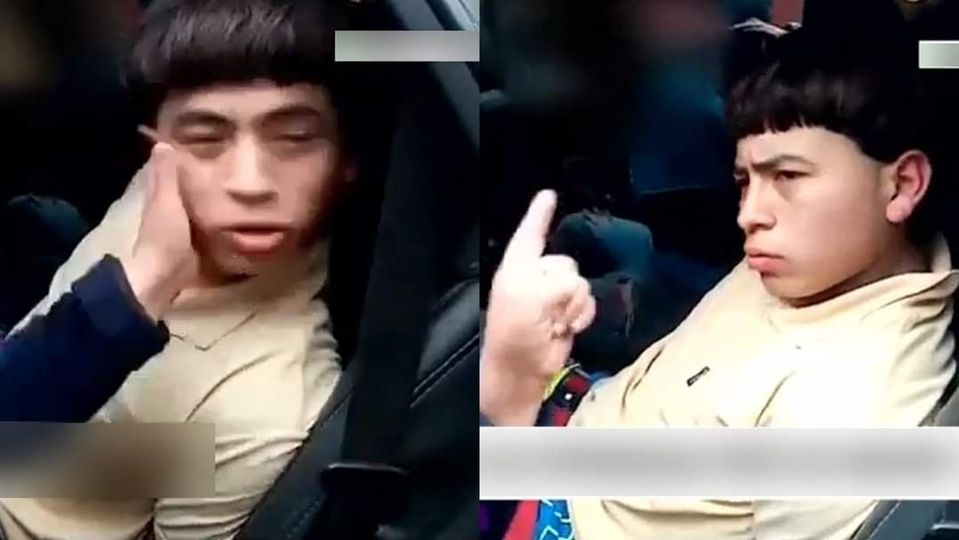 “Machito te crees”: madre cachetea a su hijo detenido por robo