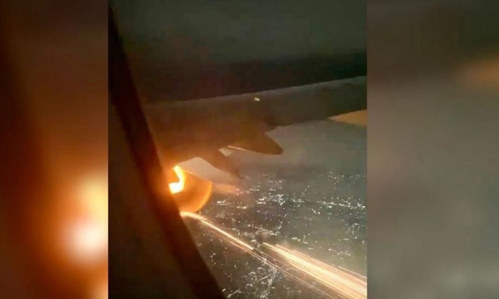 VIDEO: Se incendia motor de Viva Aerobus en pleno vuelo en Guadalajara
