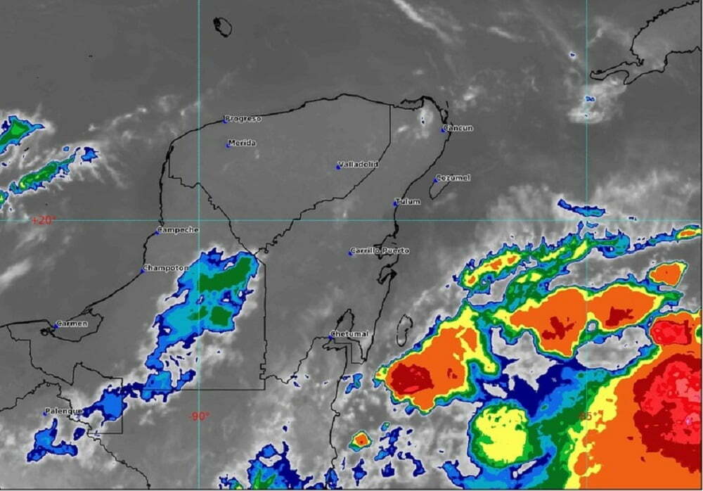 Onda tropical 23 generará lluvias en gran parte de Quintana Roo