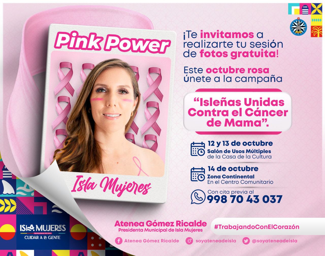 Invitan a las mujeres isleñas a sumarse al movimiento Pink Power Isla Mujeres
