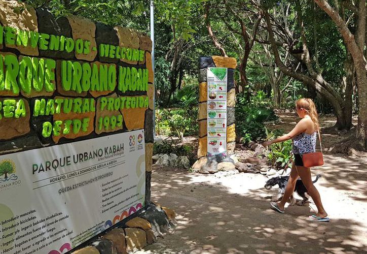 Buscan evitar el uso de botes de basura en los parques de Cancún