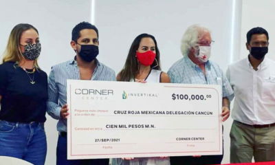 Corner Center realiza importante donativo a la "Cruz Roja Cancún