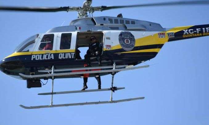 Se refuerza la seguridad en Quintana Roo con el helicóptero Águila 1