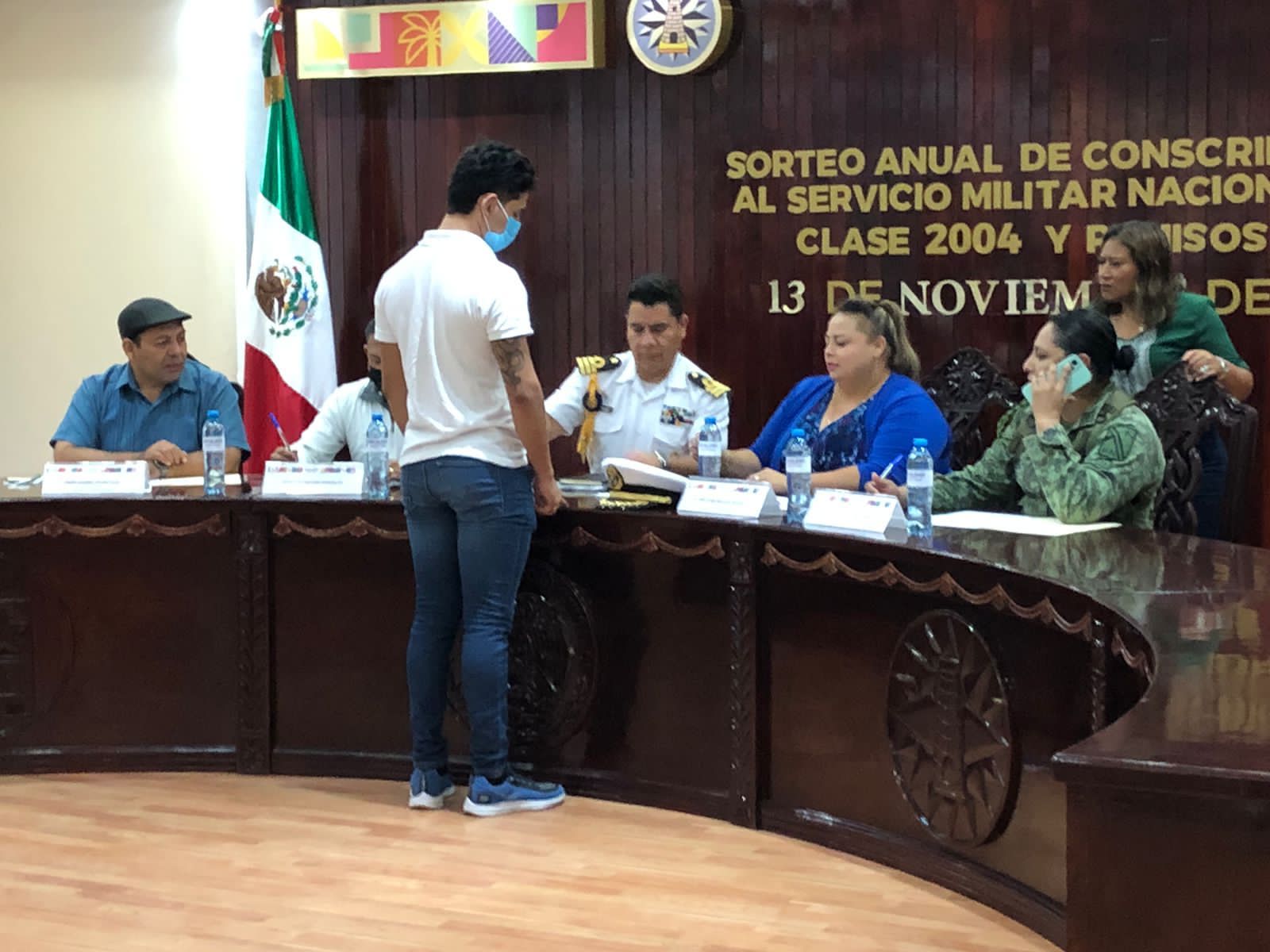 Se realiza Sorteo Anual de Conscriptos al Servicio Militar Nacional, Clase 2004 y Remisos 2022 en Isla Mujeres