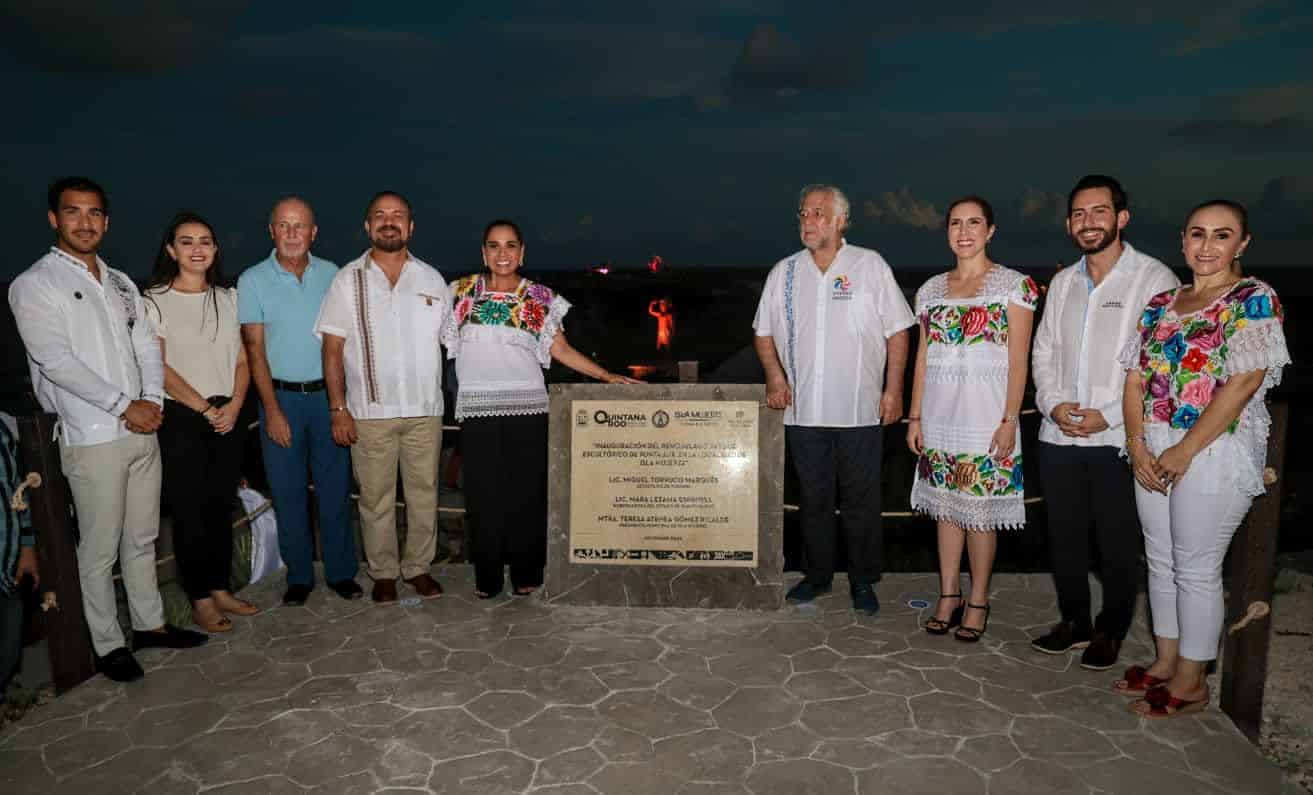 Atenea Gómez inaugura segunda etapa del parque escultórico de Punta Sur
