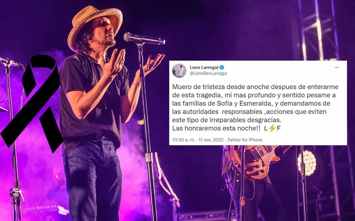 “Les honraremos”, León Larregui dedica su concierto a hermanas que cayeron a coladera