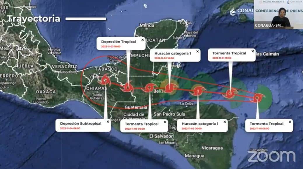 Suspenden clases por Tormenta Tropical ‘Lisa’ en Bacalar y Othón P. Blanco