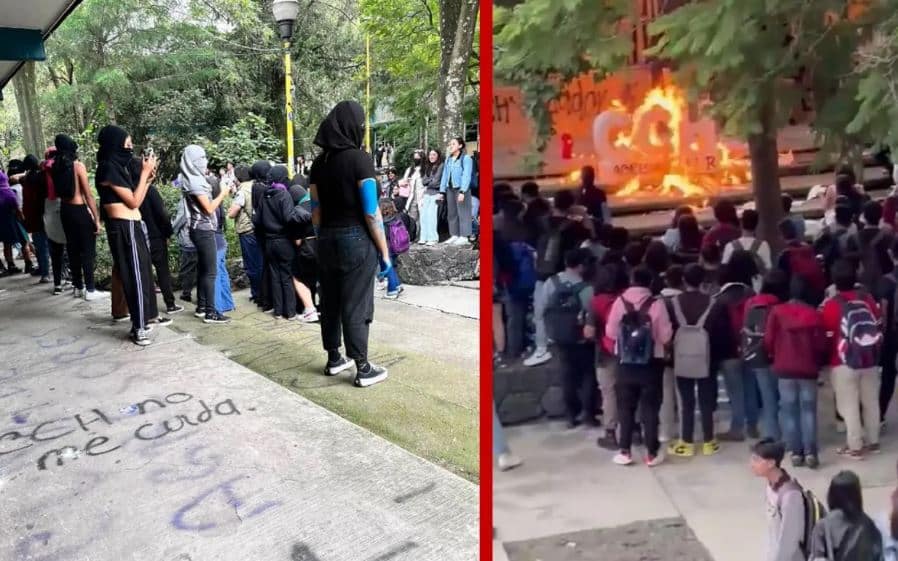 Encapuchados vandalizan oficinas de la UNAM y roban mobiliario