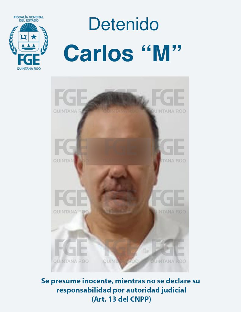 Aprehende la FGE de Q.  Roo a Carlos “M” por el delito de violencia política