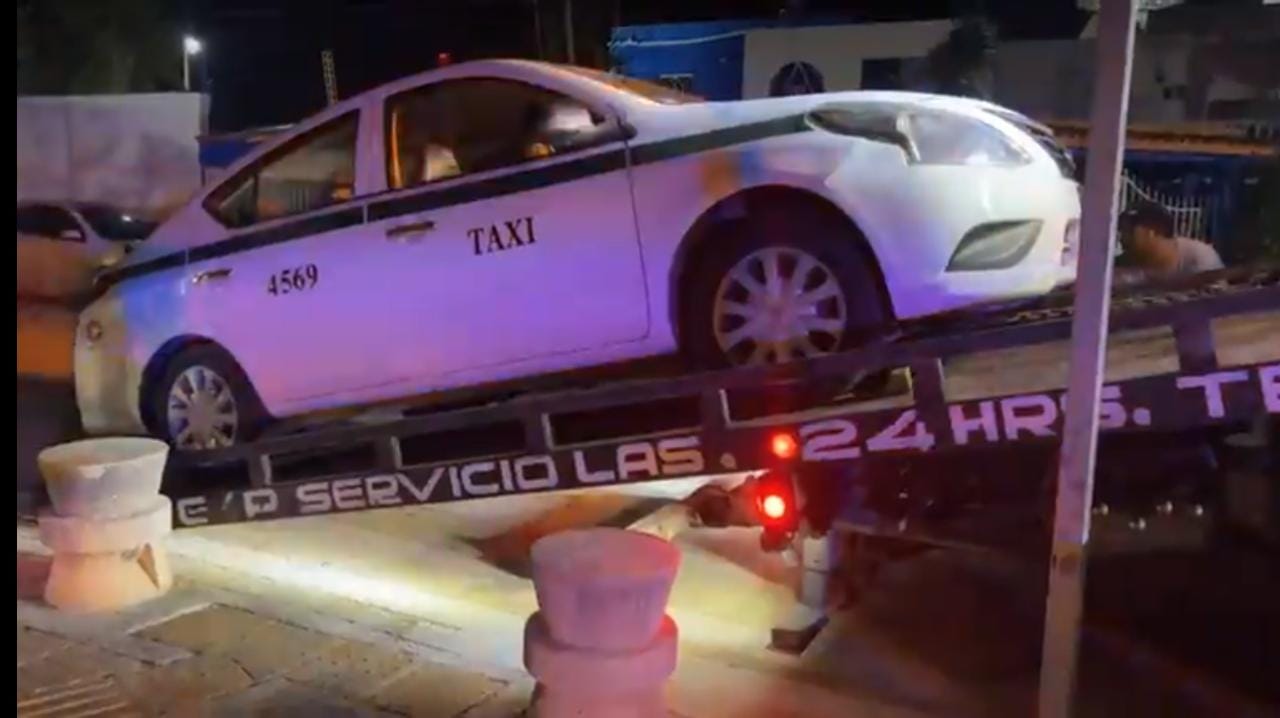 Taxista agrede a conductor de Uber en Puerto Juárez