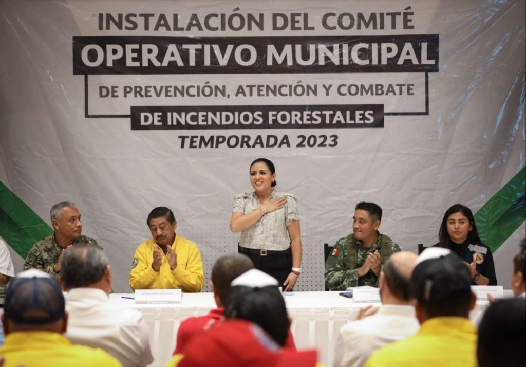 Blanca Merari Instala el Comité Operativo de Prevención, Atención y Combate de Incendios Forestales en Puerto Morelos