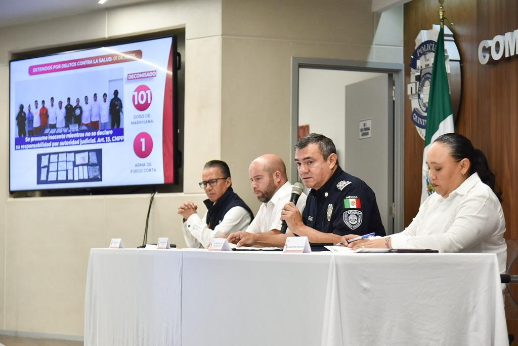 SSP detiene a grupo involucrado en delitos de alto impacto en Cancún