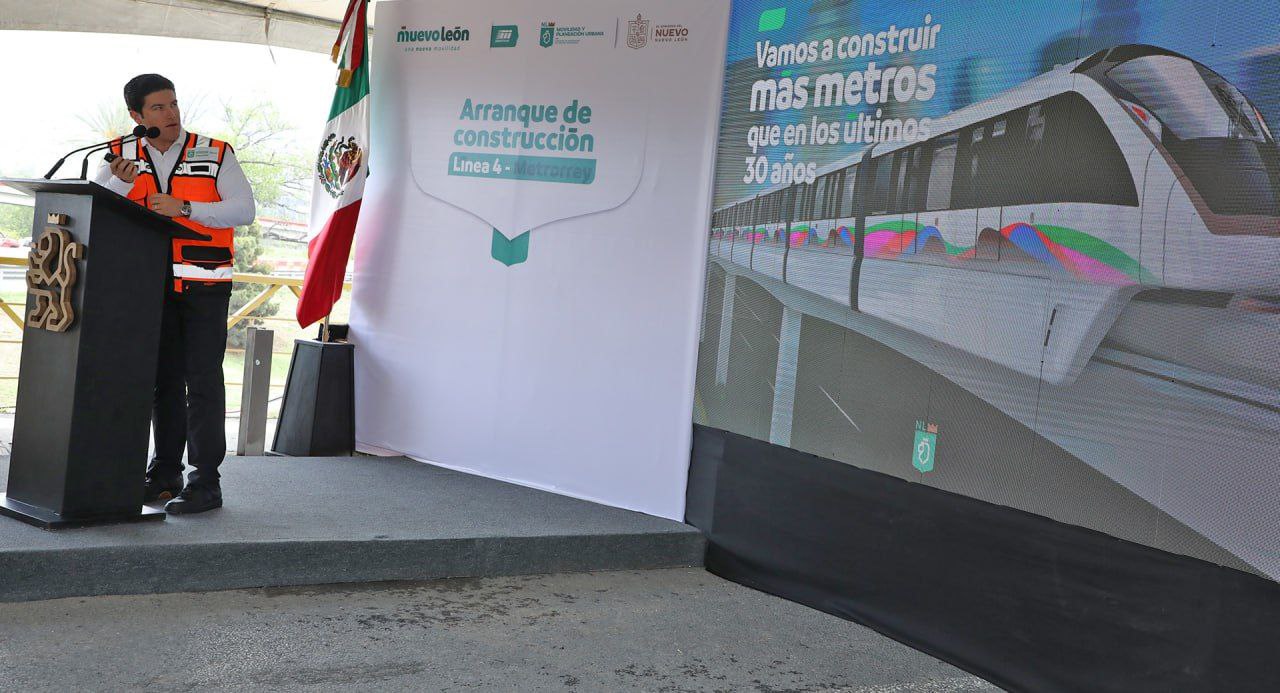 Arranca construcción de la Línea 4 del Metro en Nuevo León
