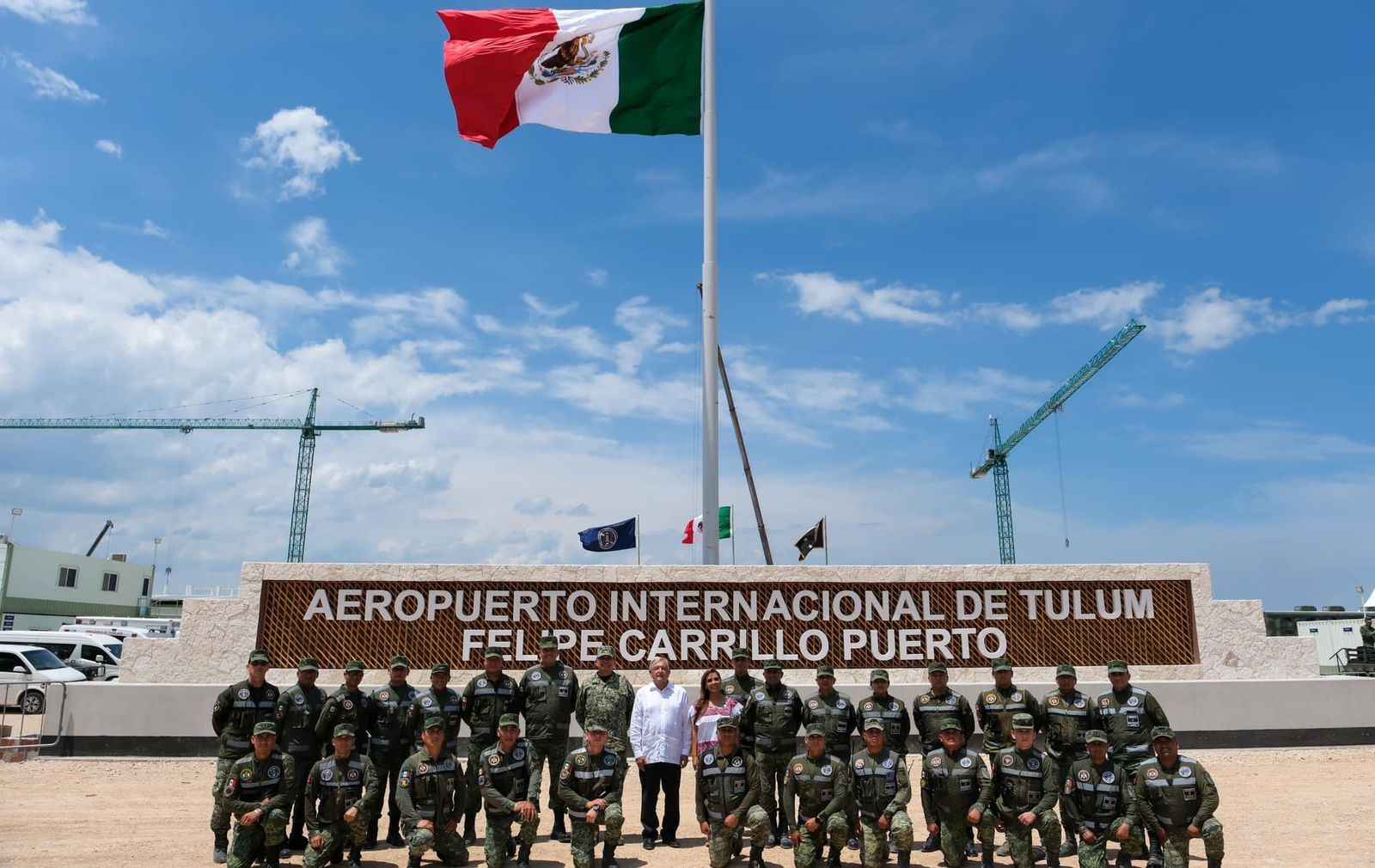 Mara Lezama acompaña al presidente López Obrador en la supervisión de obras históricas para Quintana Roo