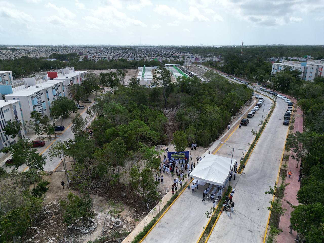 Colocan primera piedra de Centro Comunitario en Paraíso Maya; 20 mil cancunenses se beneficiarán