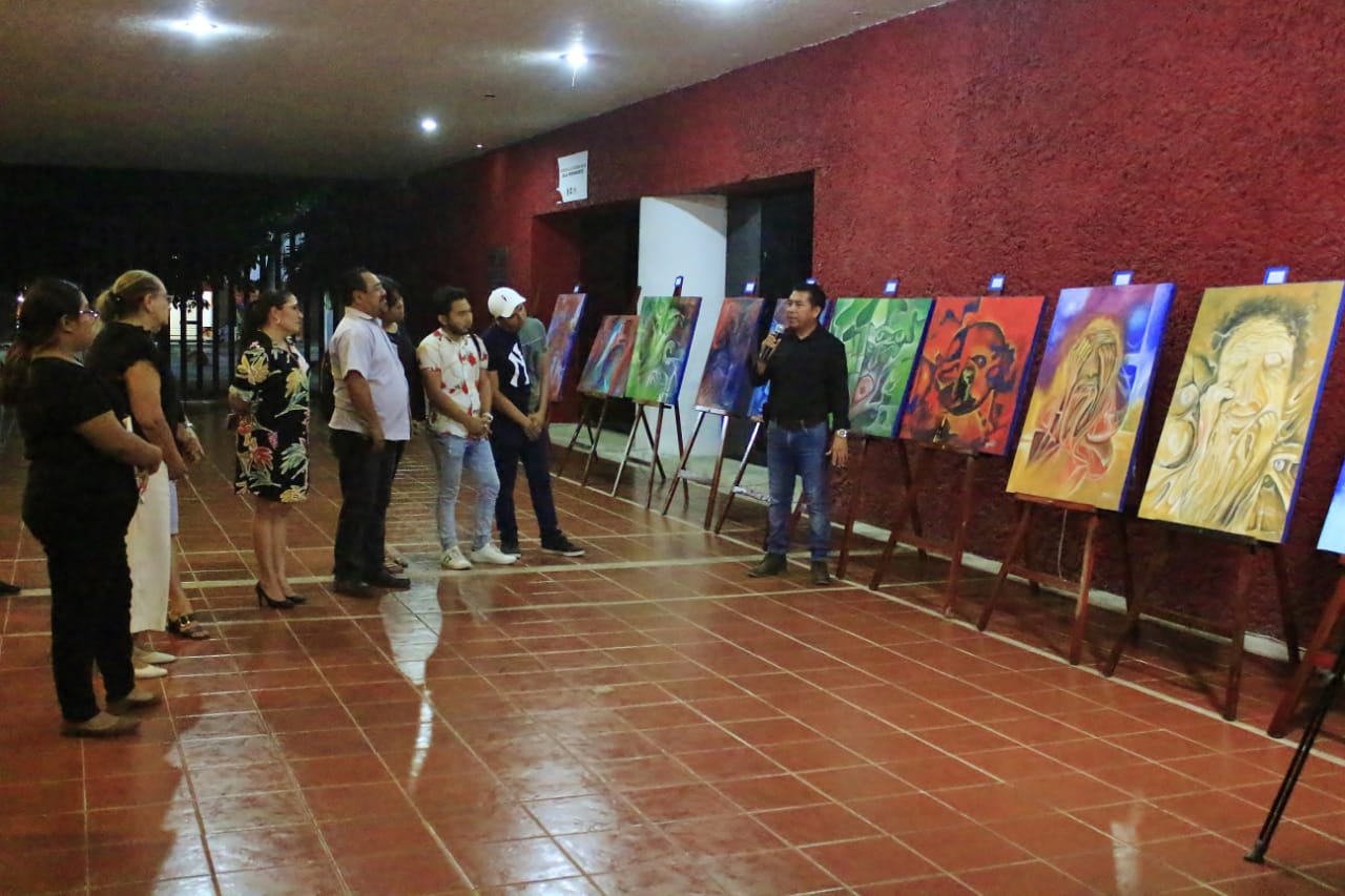 Se exhibe exposición “Psicosis policroma” en el Museo de la Cultura Maya