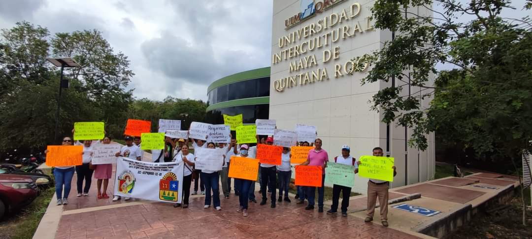Respalda patronato protestas de maestros de la Universidad Intercultural Maya de Quintana Roo