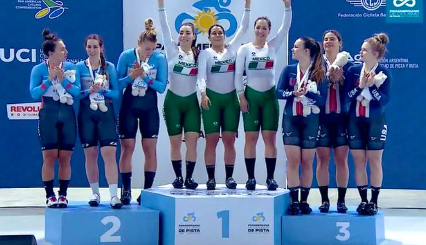 México conquista medallas en el Campeonato Panamericano de Ciclismo de Pista en Argentina