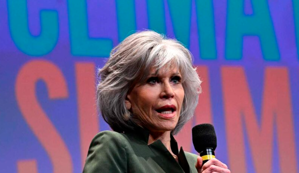 Jane Fonda lista para luchar por la crisis climática