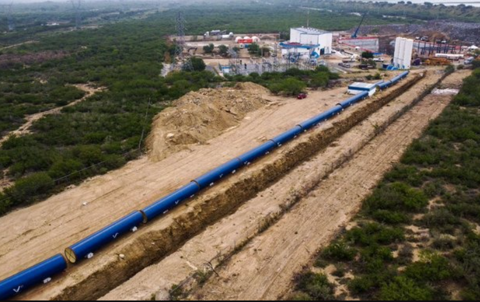 López Obrador supervisa obras hidráulicas en Nuevo León