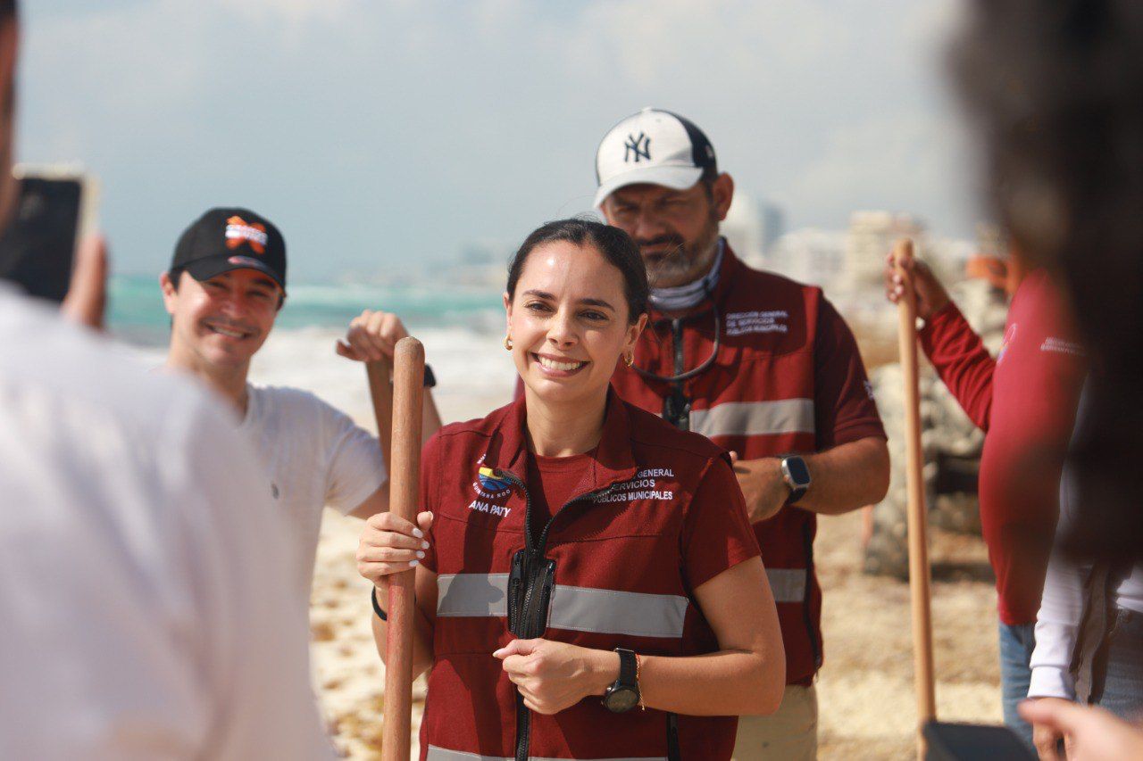 Garantiza Ana Paty Peralta playas limpias y certificadas en Cancún