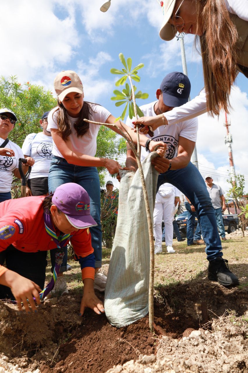 Refuerza Ana Paty Peralta la reforestación en Cancún