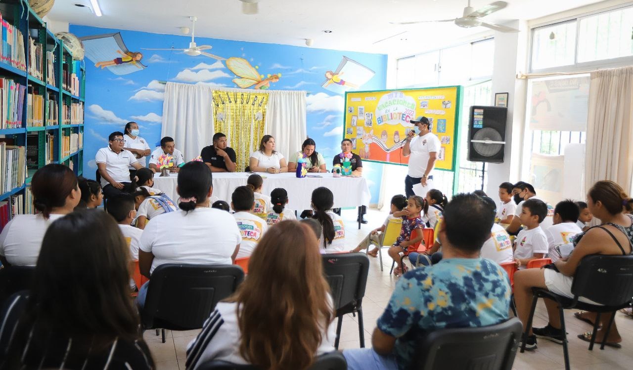 Preparan en Puerto Morelos el curso de verano “mis vacaciones en la biblioteca 2023”