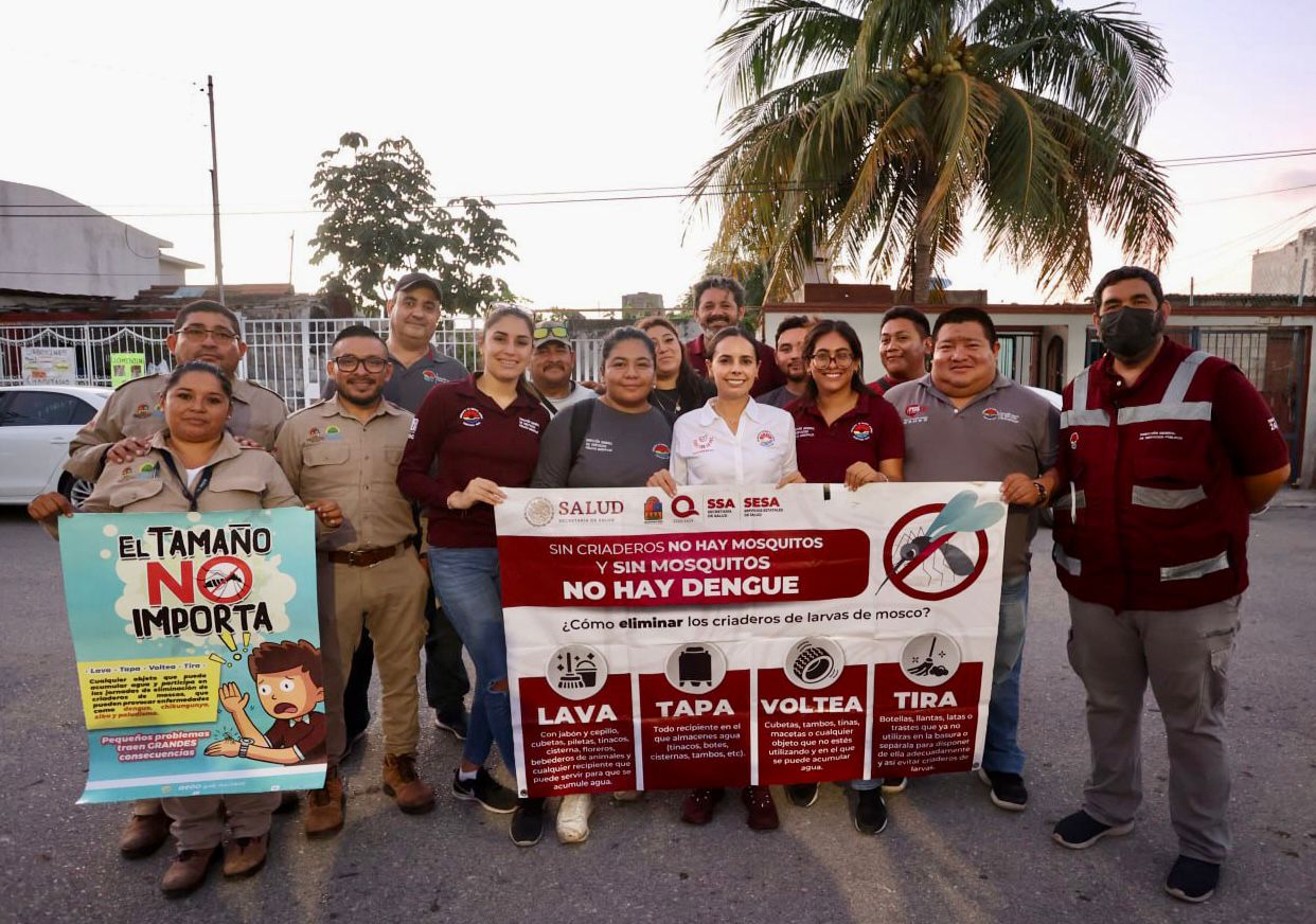 Mantiene Ana Paty Peralta labores permanentes contra el dengue