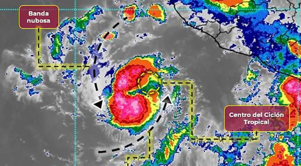 Depresión tropical ‘Cinco-E’ se intensifica a tormenta ‘Dora’