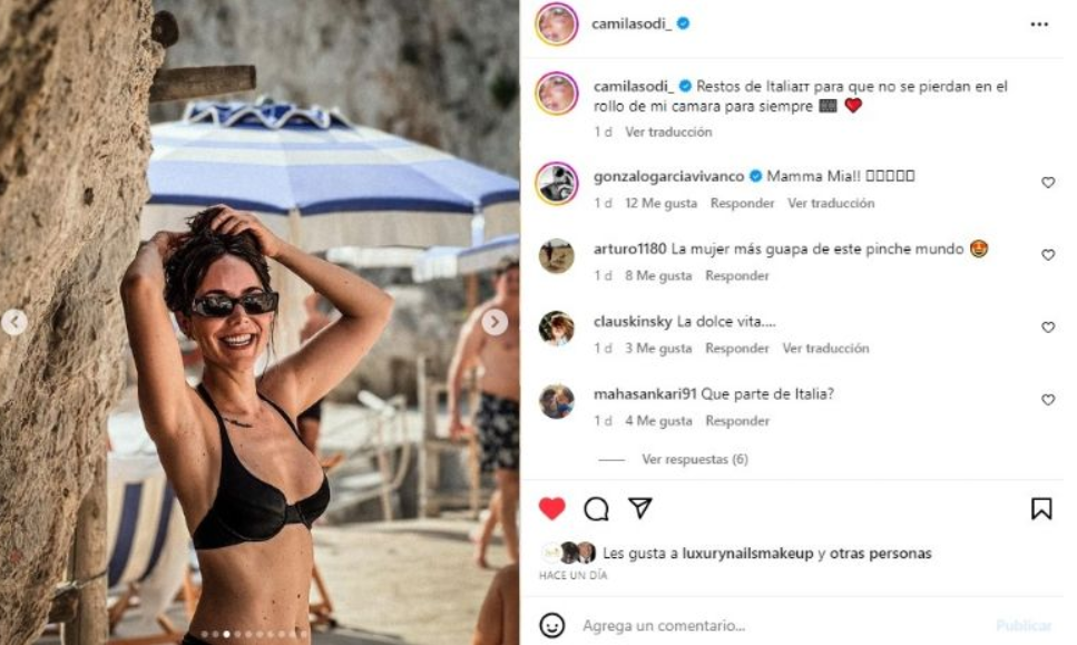 Camila Sodi causa sensación en bikini