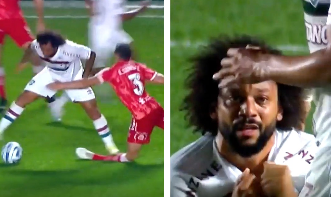 Marcelo provoca brutal lesión de Luciano Sánchez y rompe en llanto