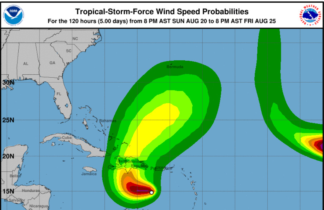 Tormenta tropical Franklin afectará a la República Dominicana