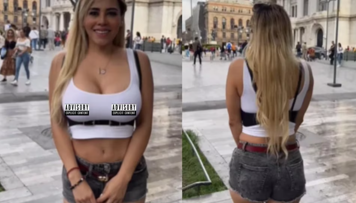 Chica de OnlyFans graba video explícito en Bellas Artes de la CDMX