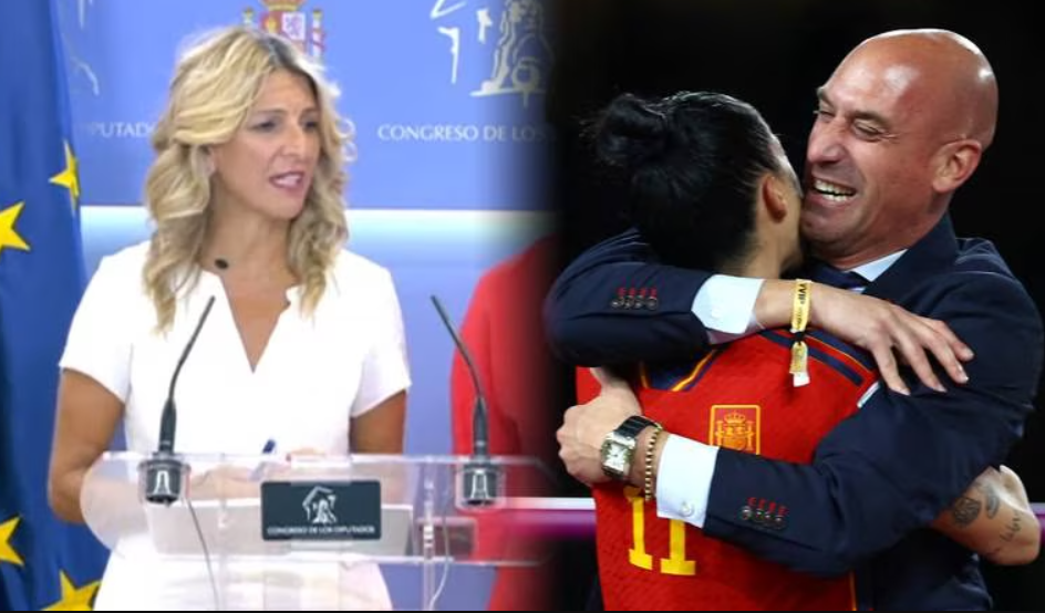 Piden la renuncia de Luis Rubiales por beso a Jenni Hermoso durante la ceremonia de premiación