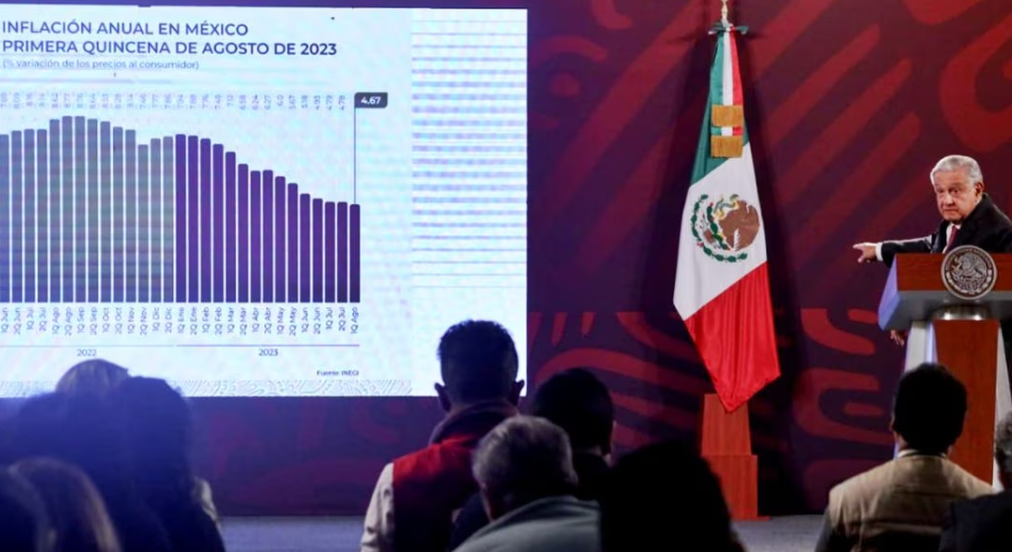 “Bajó la inflación poquito pero bajó”: López Obrador