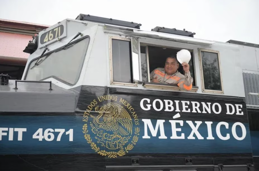 López Obrador viaja en el Tren Interoceánico del Istmo de Tehuantepec