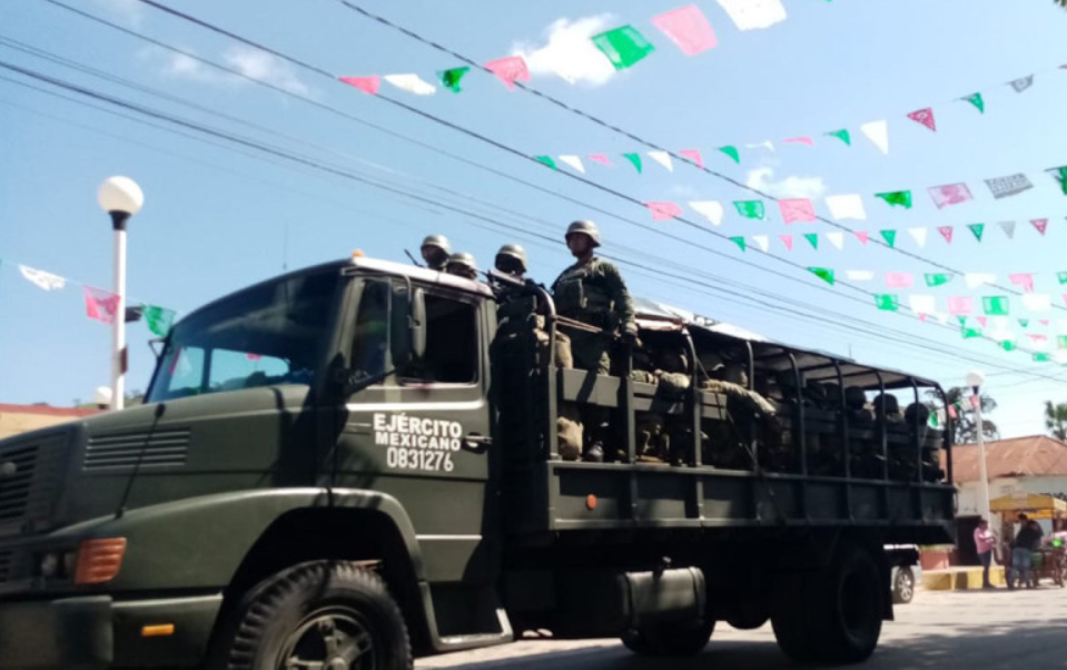 Llega el ejército a Frontera Comalapa ante presencia de crimen organizado