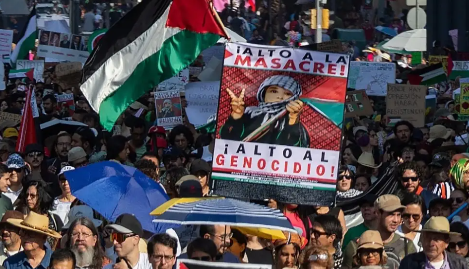 Marchan por Palestina en la CDMX