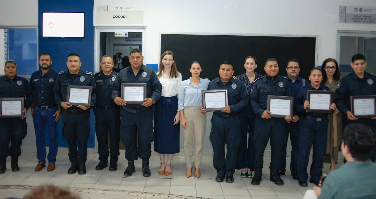 Avanza nuevo modelo de seguridad ciudadana, con capacitación continua para policías en Cancún: Ana Paty Peralta