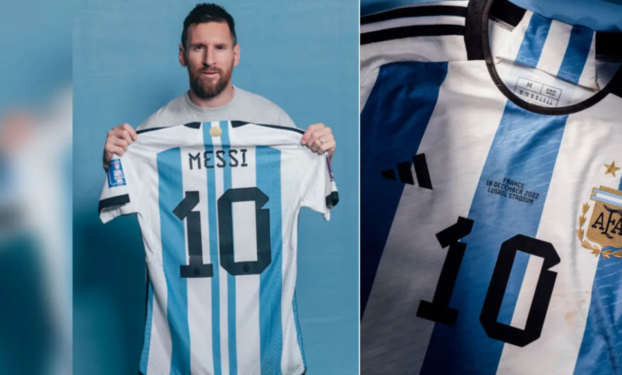 Camisetas que usó Messi en Mundial de Qatar serán subastadas en Nueva York